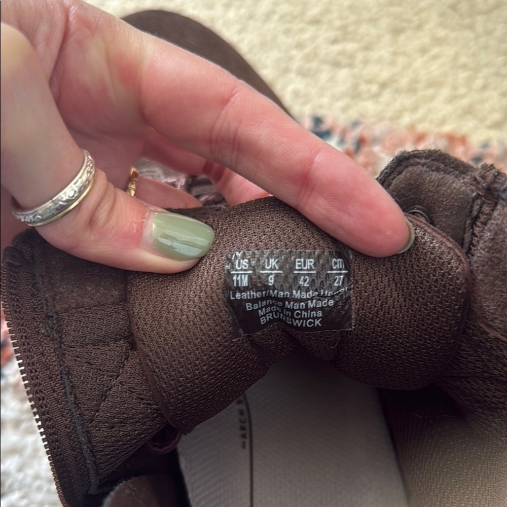 Ryka Brown Lace Up Boots with Suede Finish - Picture 5 of 6